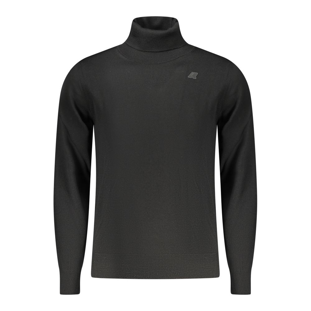 K-WAY Black Wool Men Men's Sweater