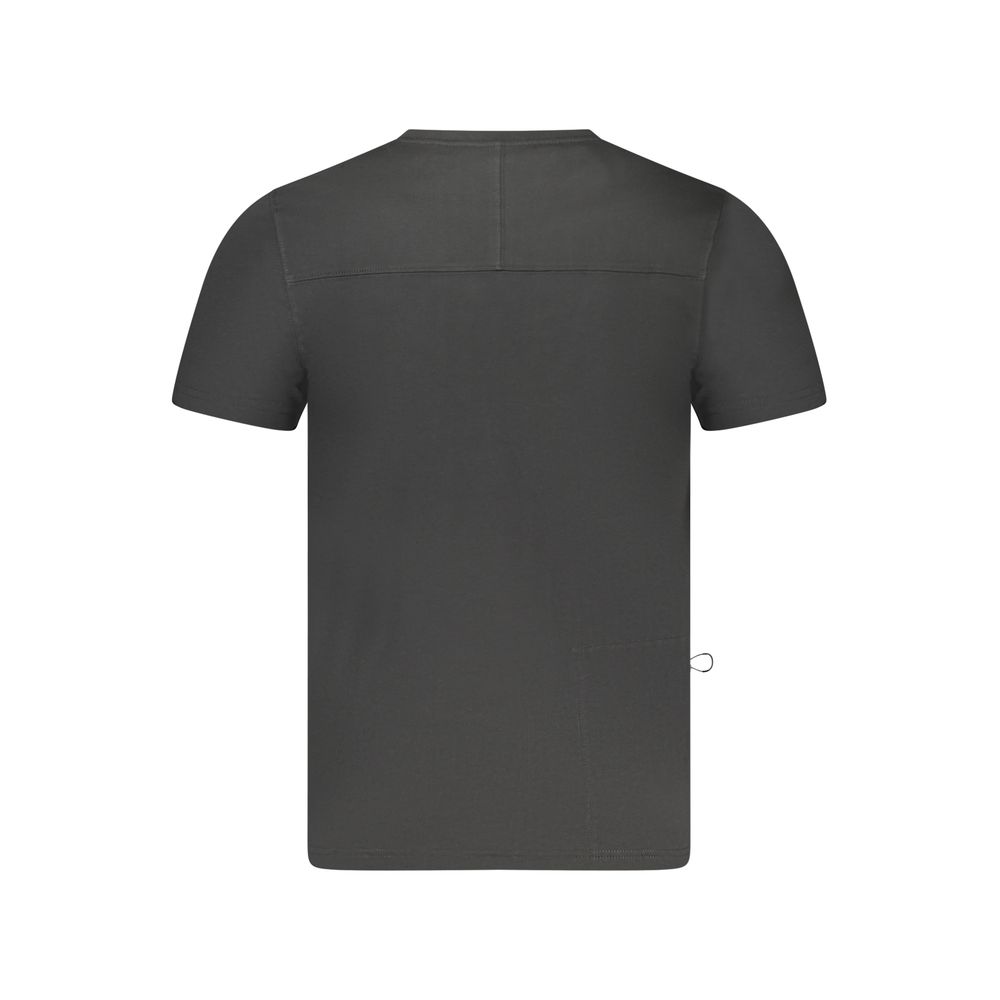 K-WAY Black Cotton Men Men's T-Shirt