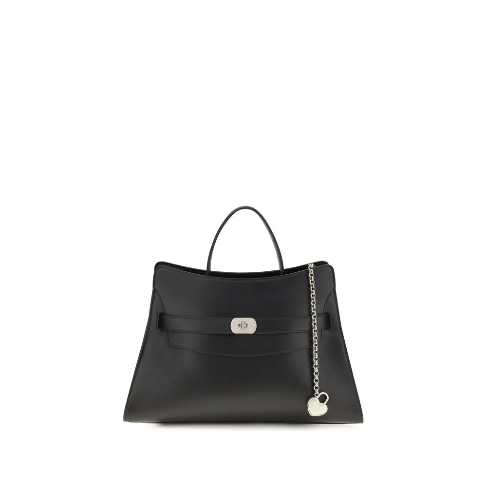 Alexander McQueen Black Calf Leather Bos Taurus Shoulder Women's Bag
