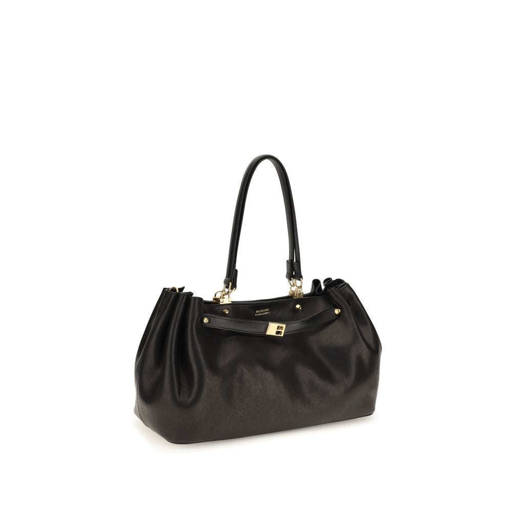 Balenciaga Black Calf Leather Bos Taurus Shoulder Women's Bag