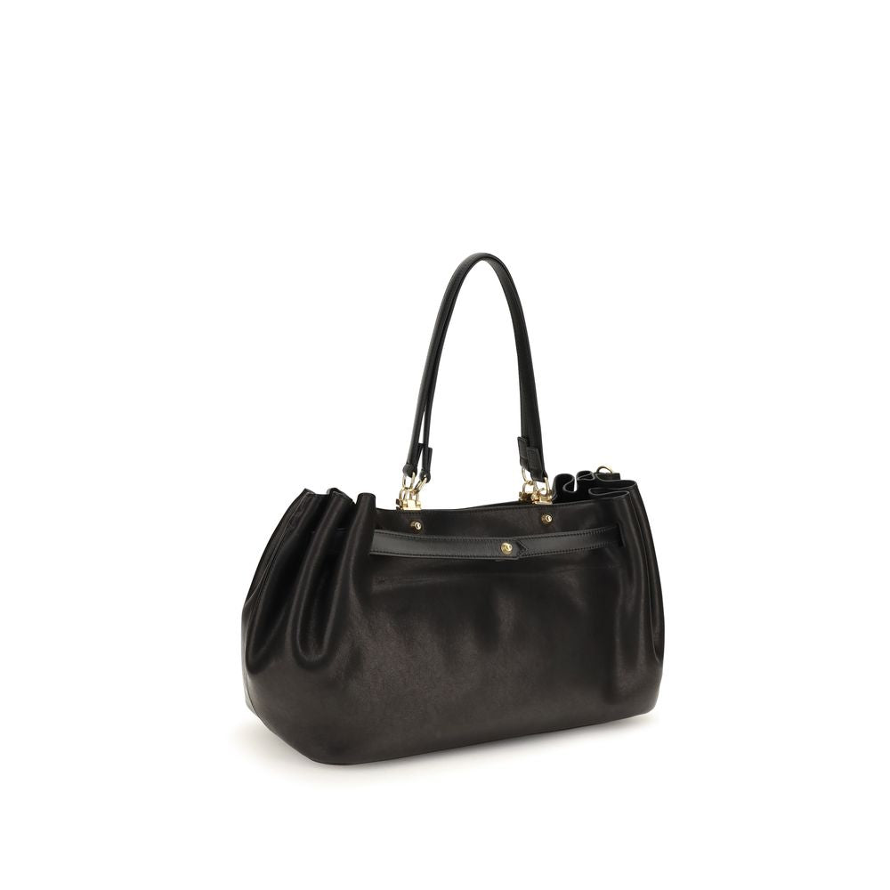 Balenciaga Black Calf Leather Bos Taurus Shoulder Women's Bag