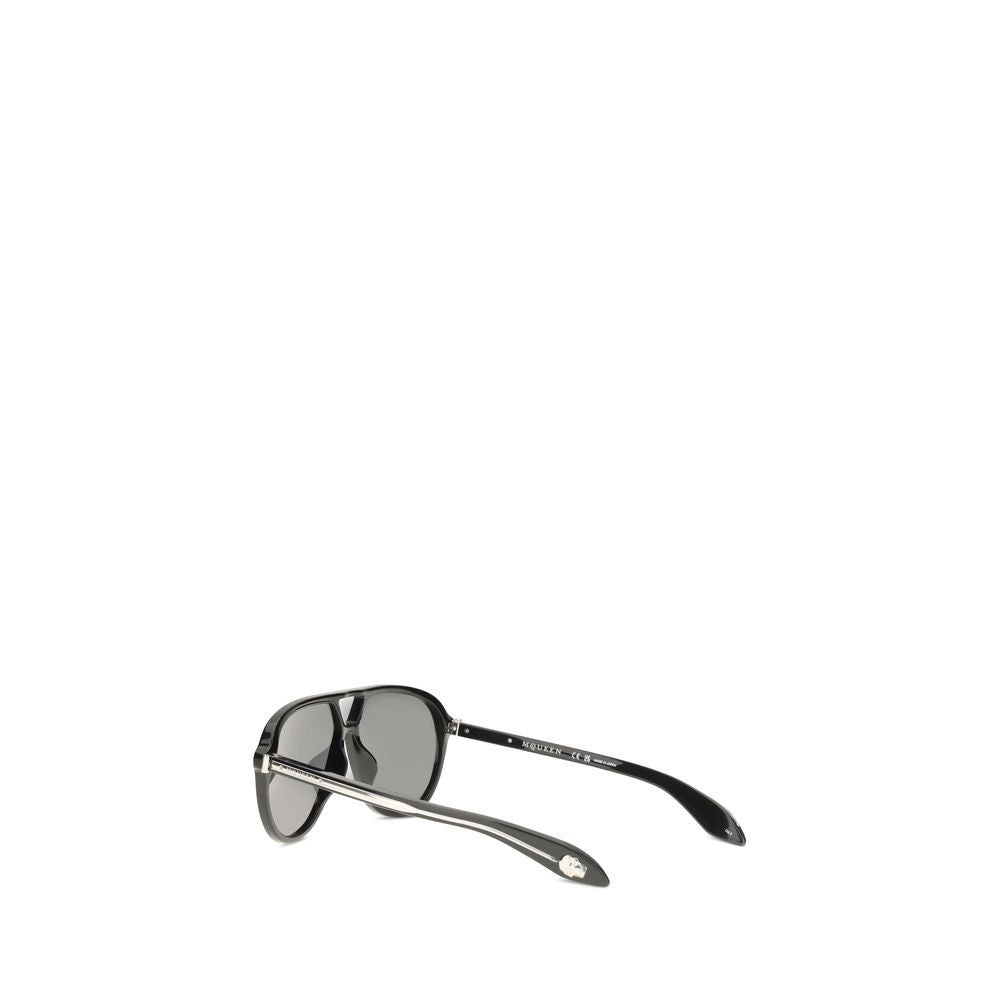 Alexander McQueen Black Acetate Women's Sunglasses
