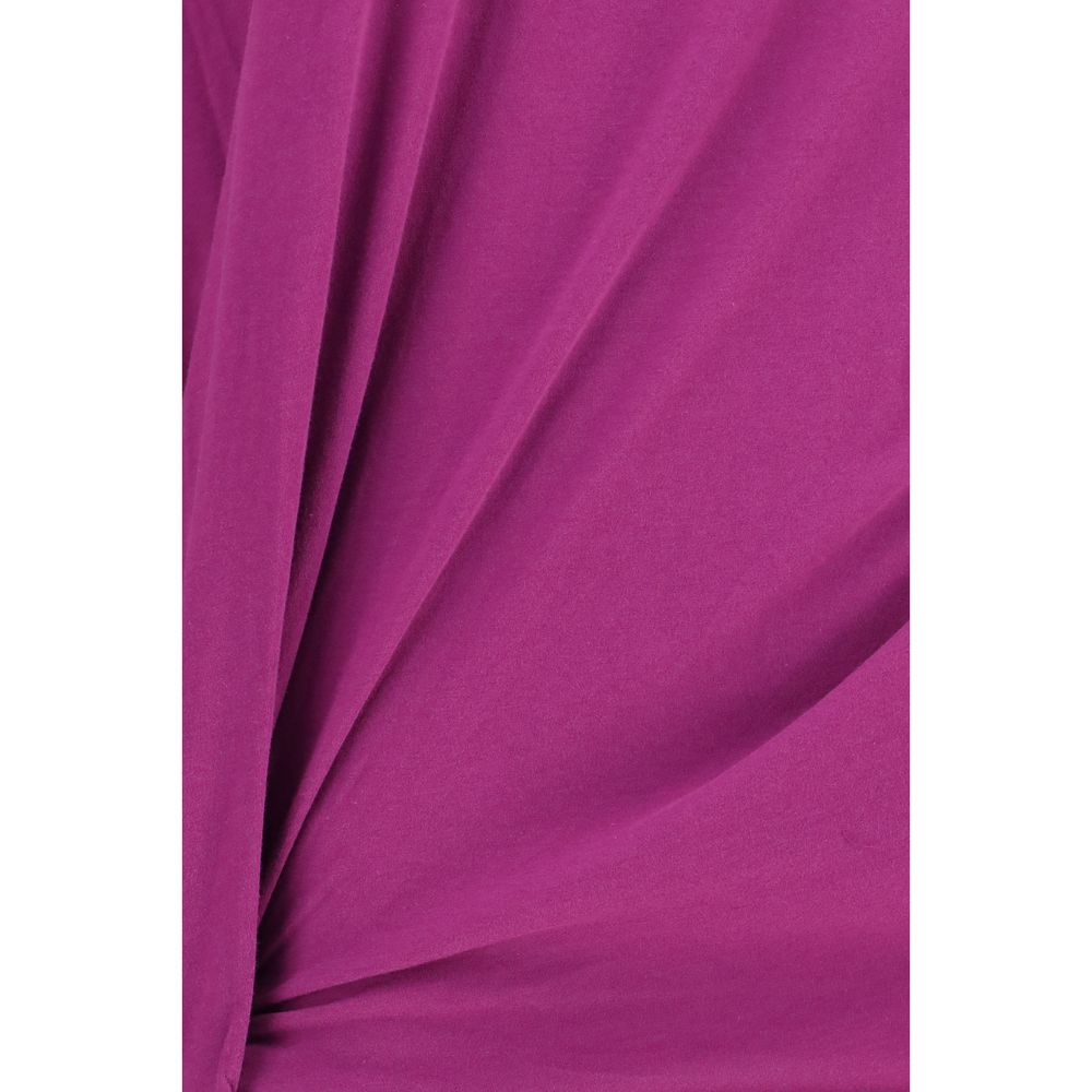 Balenciaga Purple Cotton Long Sleeve Women's T-Shirt
