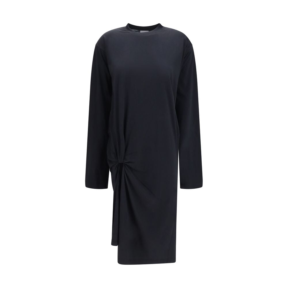 Balenciaga Black Cotton Casual Women's Dress