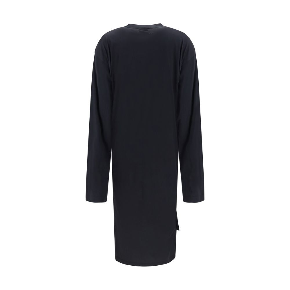 Balenciaga Black Cotton Casual Women's Dress