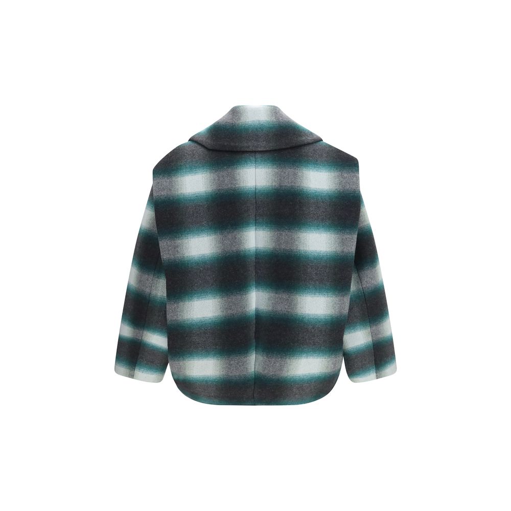 Balenciaga Bicolor Wool Oves Aries Full-Length Men's Jacket