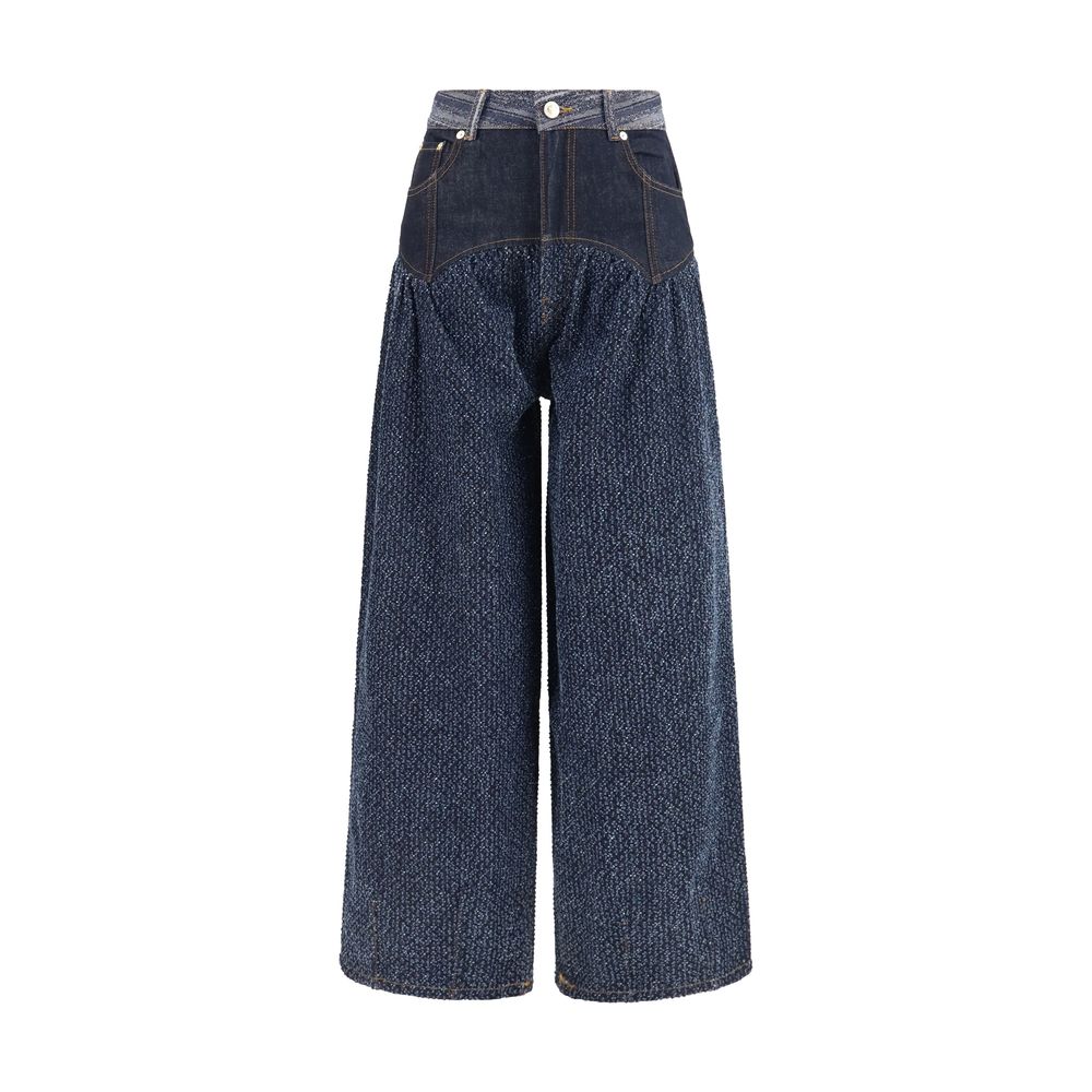 Ganni Blue Cotton Jeans Women's Denim