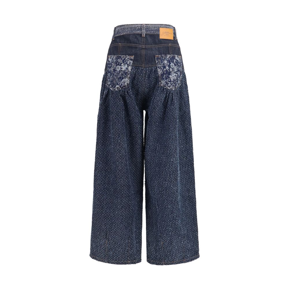 Ganni Blue Cotton Jeans Women's Denim