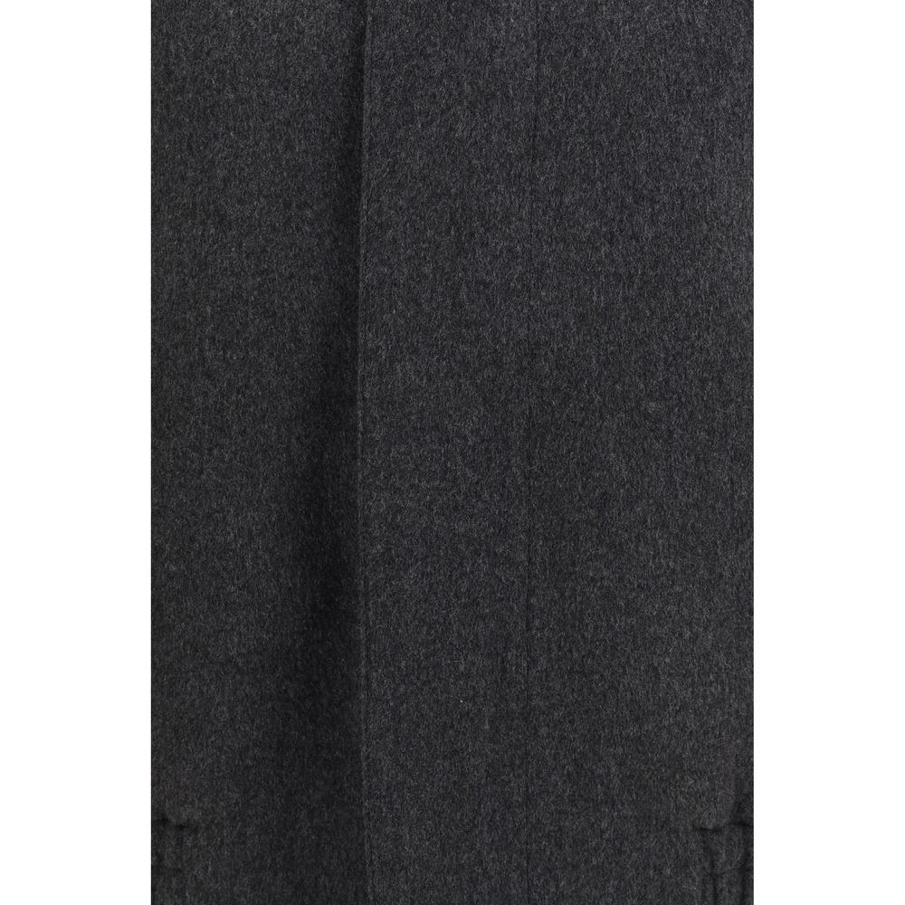 Lardini Gray Wool Oves Aries Men's Bomber