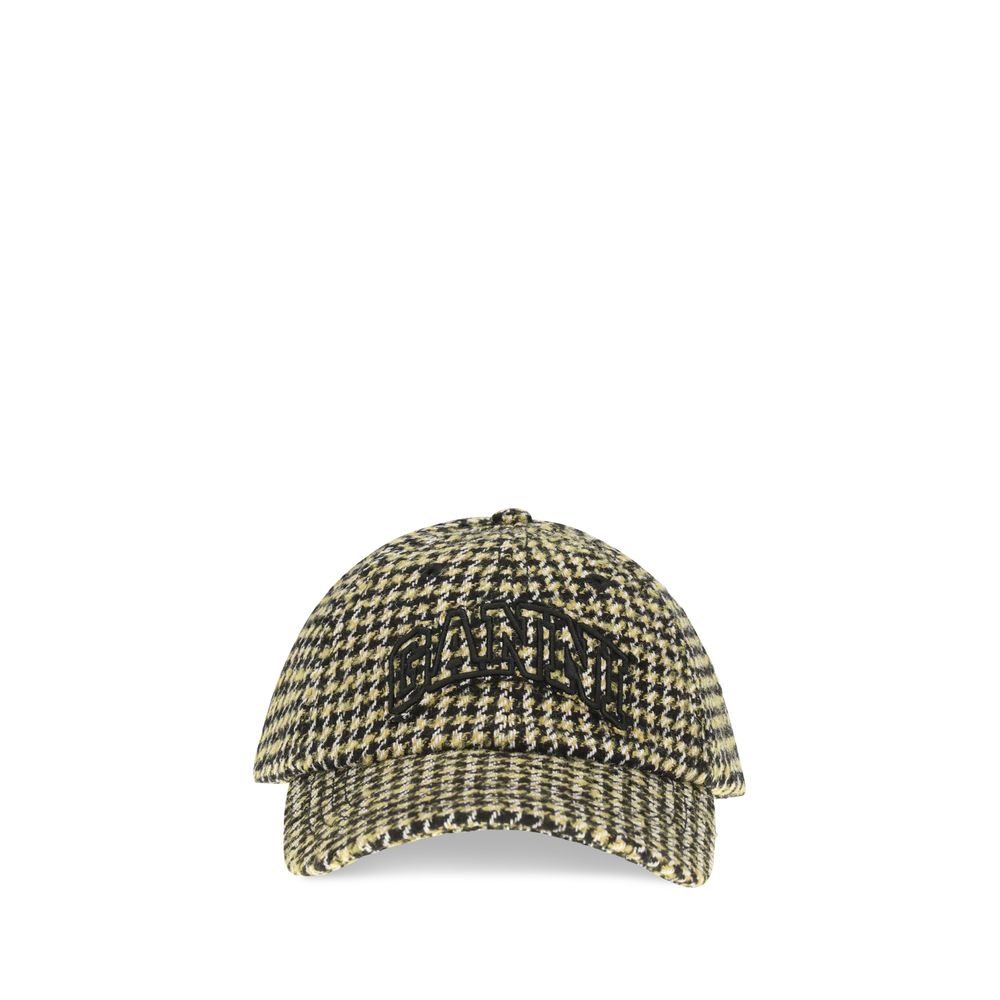 Ganni Multicolor Marabou Cap (Baseball Women's Hat)