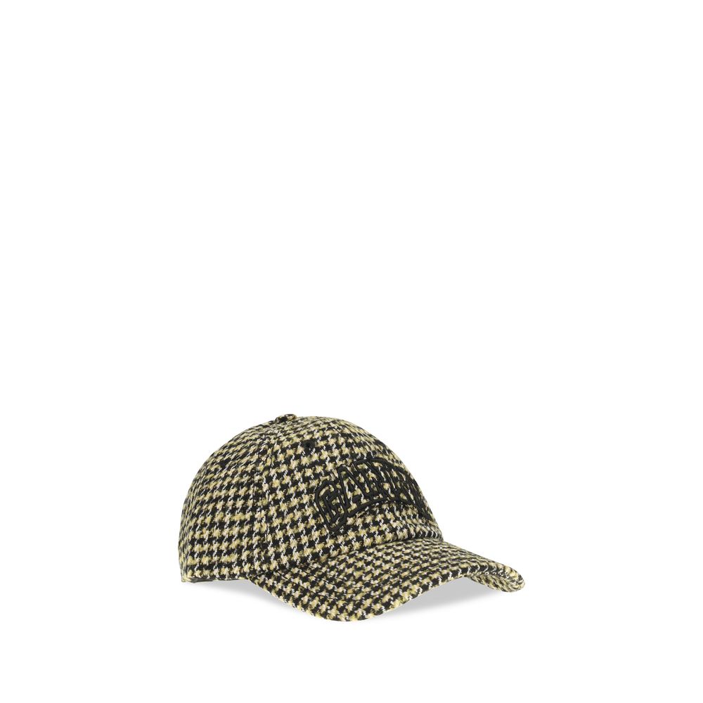 Ganni Multicolor Marabou Cap (Baseball Women's Hat)