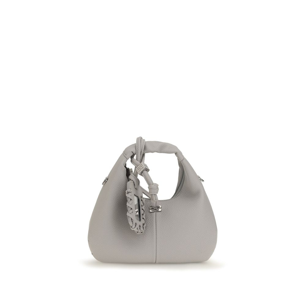 Ganni Gray Polyester Shoulder Women's Bag