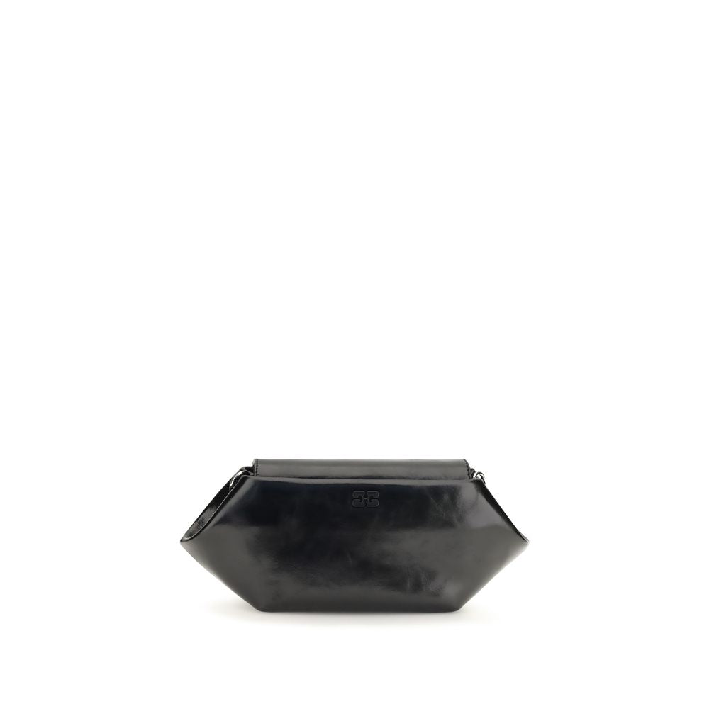 Ganni Black Polyethylene Shoulder Women's Bag