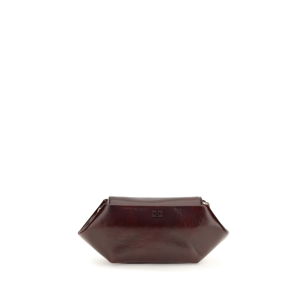 Ganni Bordeaux Polyethylene Shoulder Women's Bag