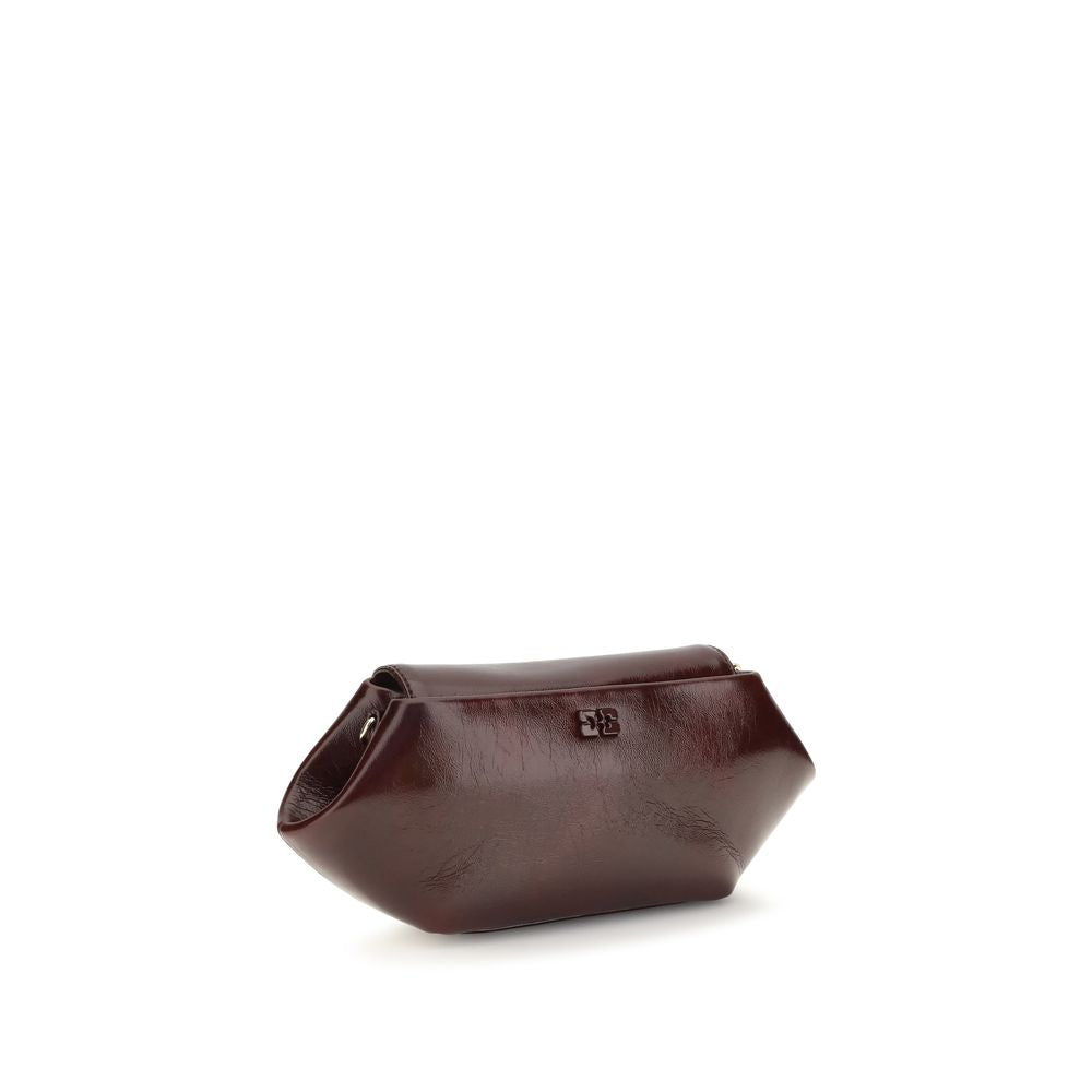 Ganni Bordeaux Polyethylene Shoulder Women's Bag
