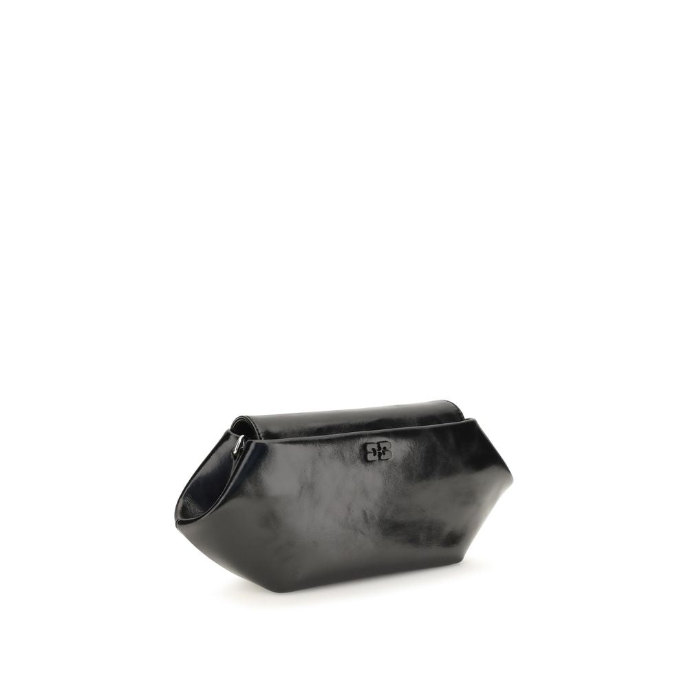Ganni Black Polyethylene Shoulder Women's Bag