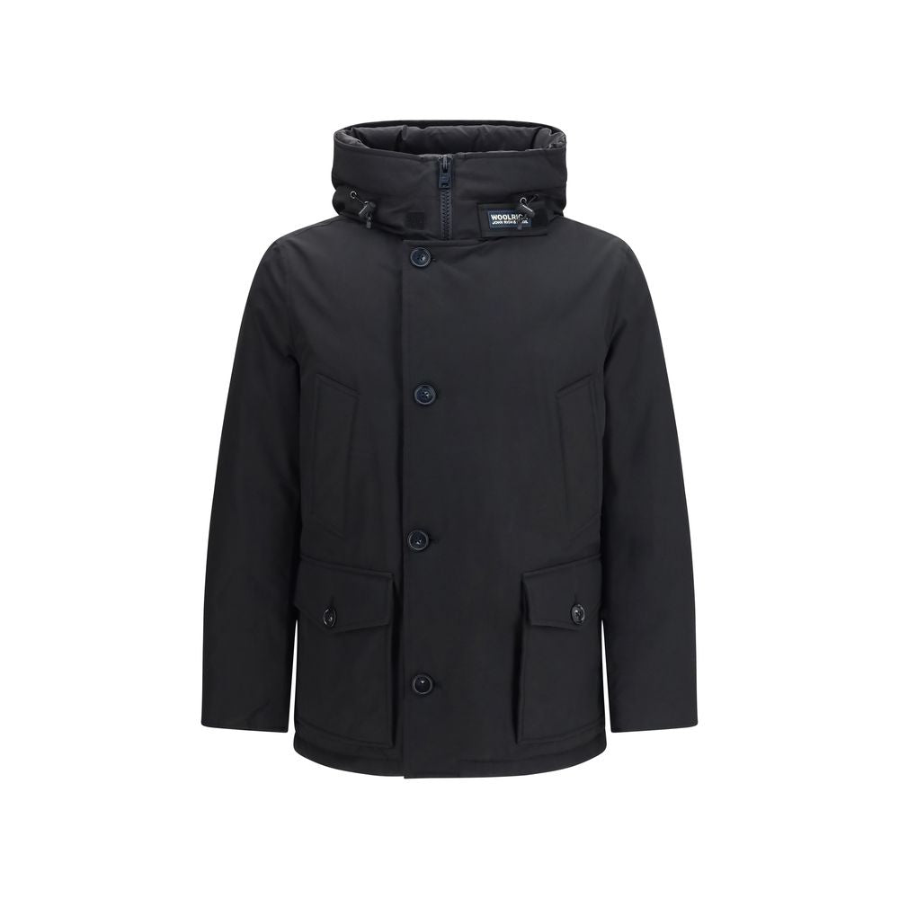 Woolrich Black Cotton Shell Men's Jacket
