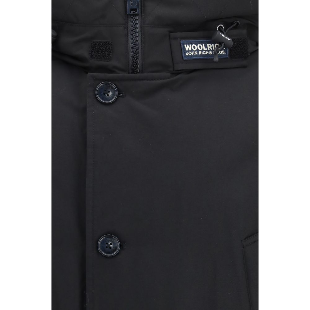 Woolrich Black Cotton Shell Men's Jacket