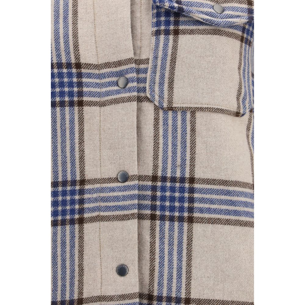 Woolrich Beige Wool Oves Aries Denim Women's Jacket
