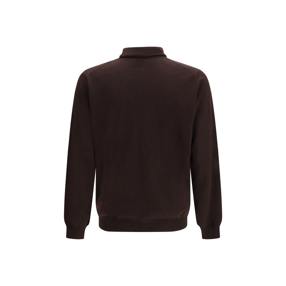 Lardini Brown Wool Oves Aries Men's Sweatshirt