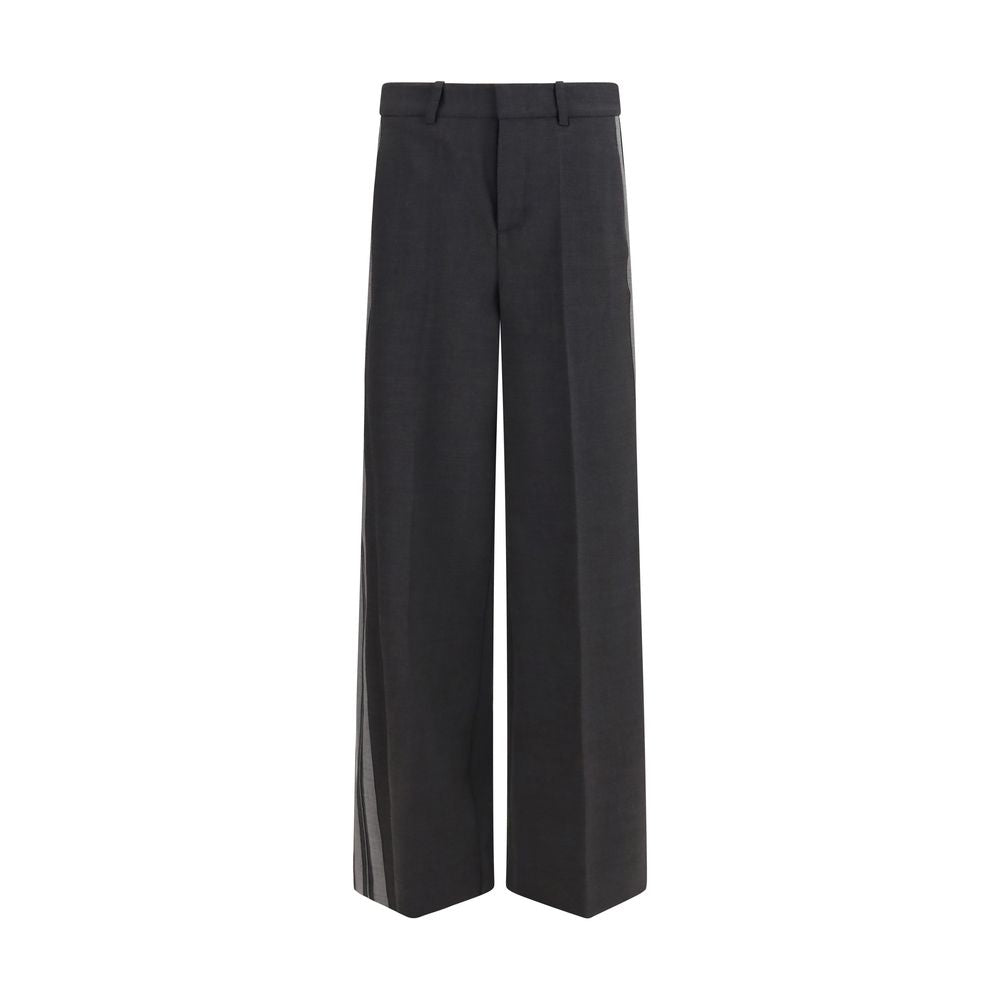 P.A.R.O.S.H. Gray Wool Oves Aries Casual Women's Pants
