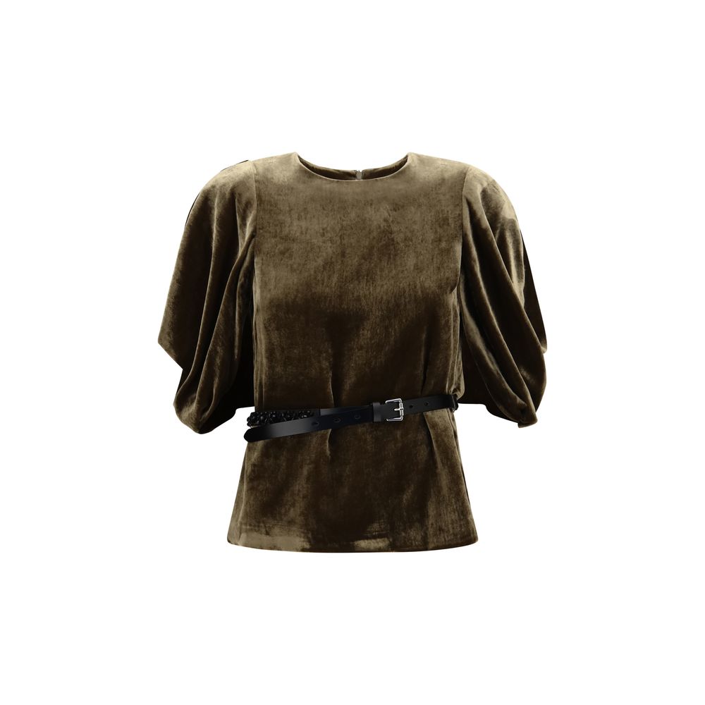 P.A.R.O.S.H. Brown Viscose Women's Shirt