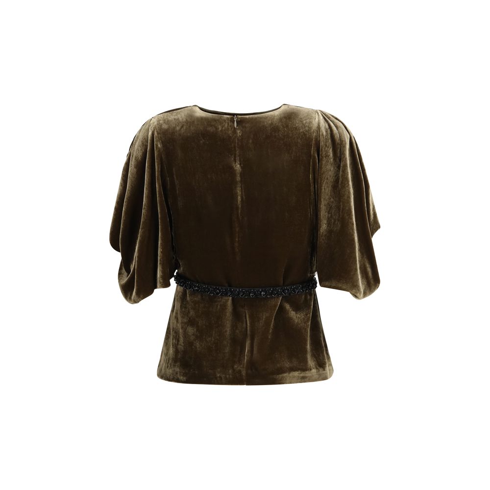 P.A.R.O.S.H. Brown Viscose Women's Shirt