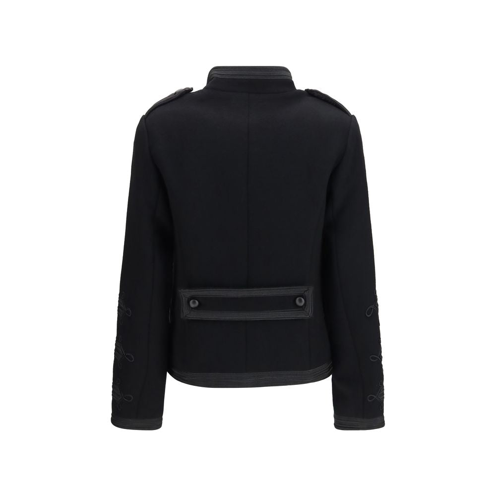 P.A.R.O.S.H. Black Wool Oves Aries Women's Jacket