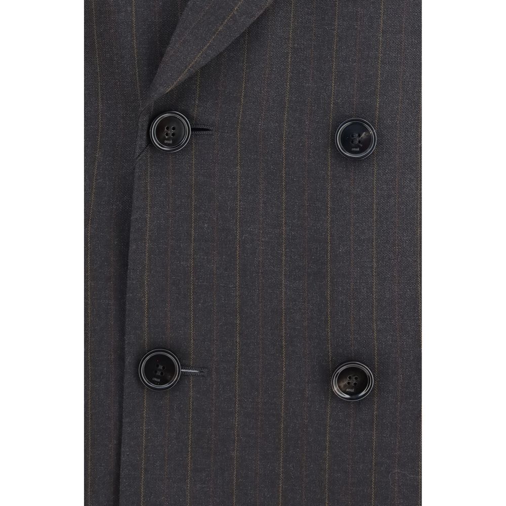 Ami Paris Gray Wool Oves Aries Women's Blazer