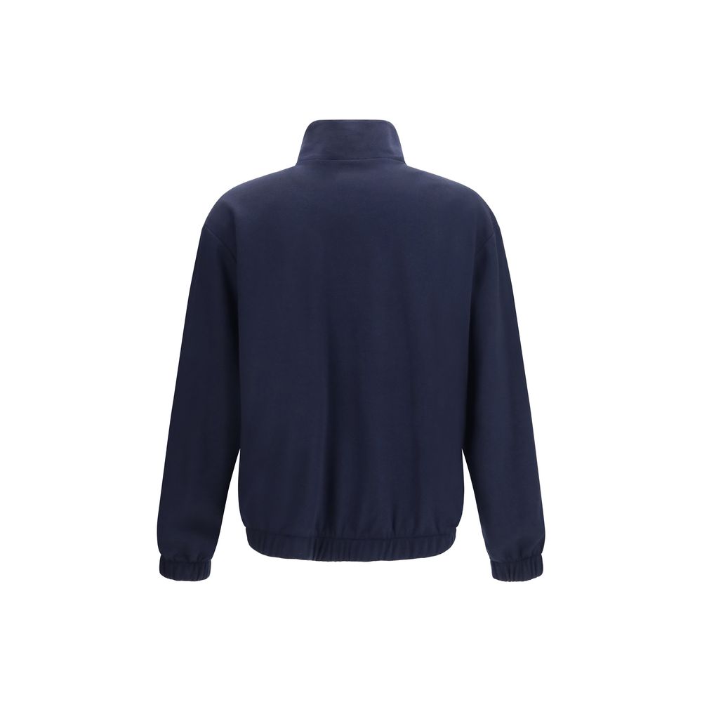 Umit Benan Blue Silk Full-Length Men's Jacket