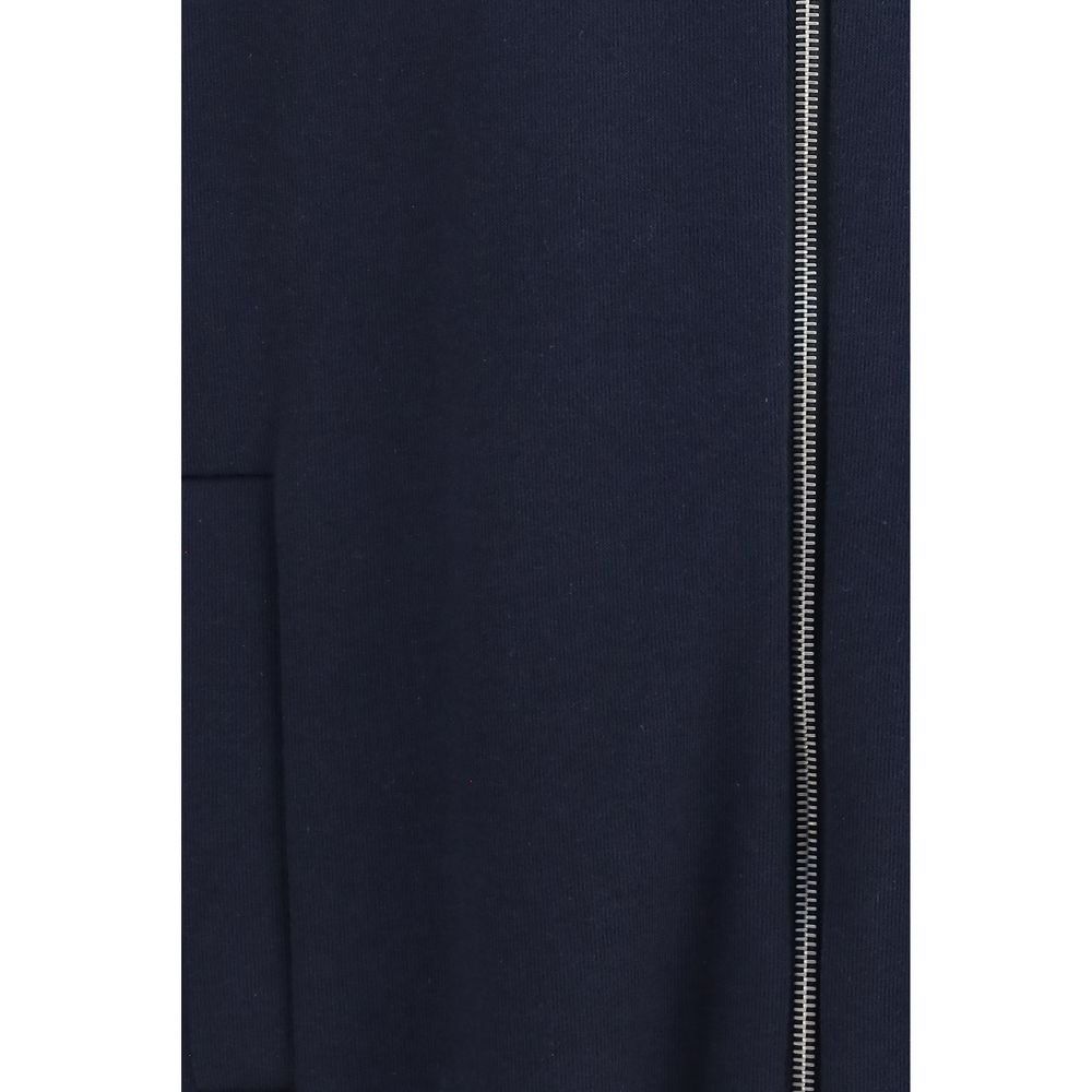 Umit Benan Blue Silk Full-Length Men's Jacket