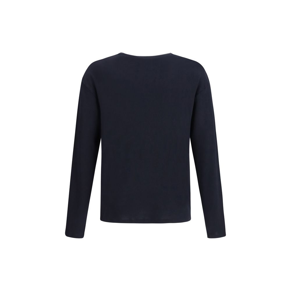Umit Benan Blue Cotton Long Sleeve Men's T-Shirt