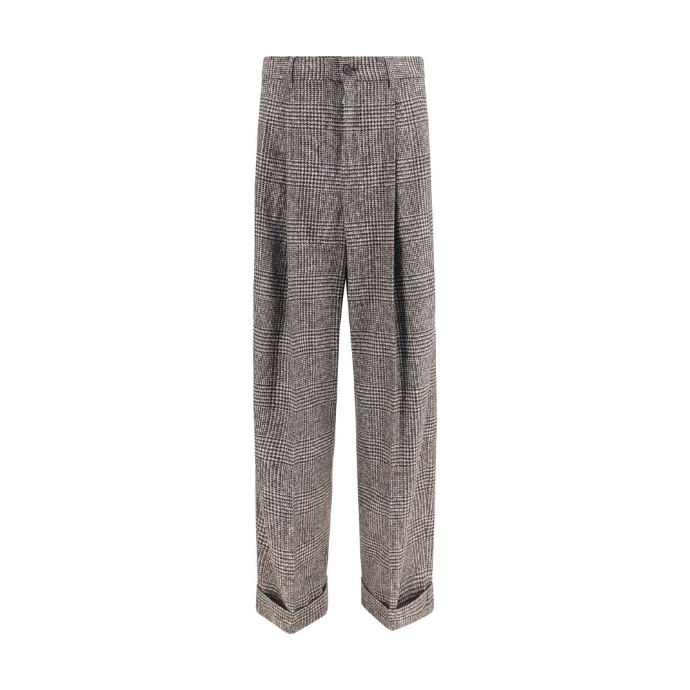 Dolce & Gabbana Brown Alpaca Vicugna Pacos Men's Pants