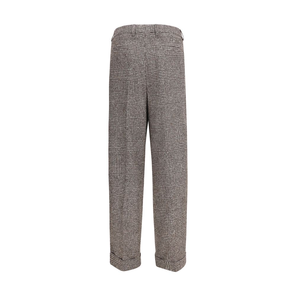 Dolce & Gabbana Brown Alpaca Vicugna Pacos Men's Pants