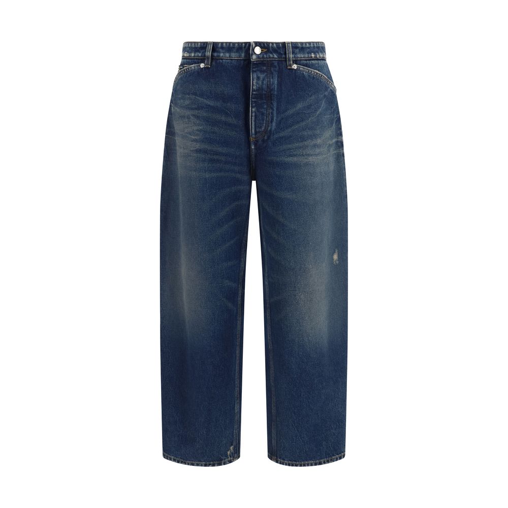 Dolce & Gabbana Blue Cotton Relaxed Fit Men's Jeans