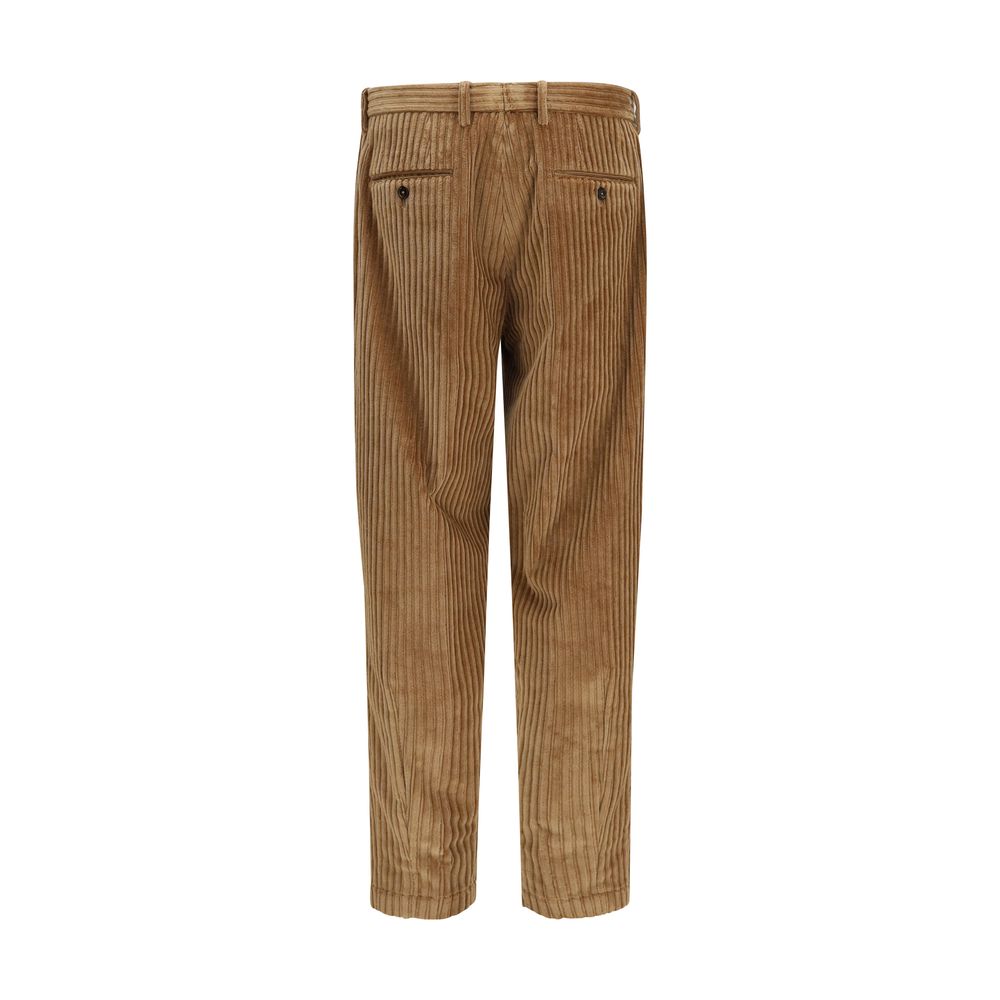 Dolce & Gabbana Brown Cotton Casual Men's Pants
