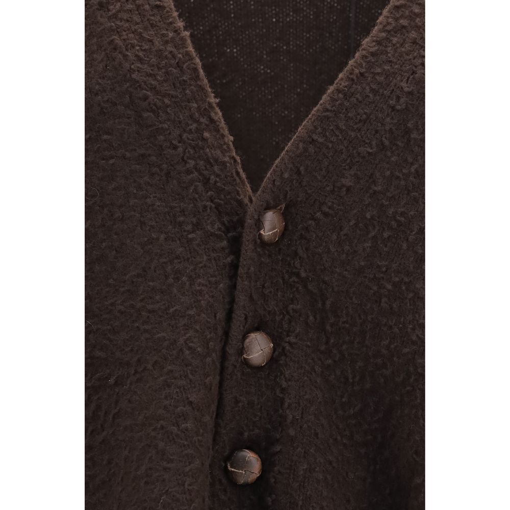 Golden Goose Brown Wool Oves Aries Women's Cardigan