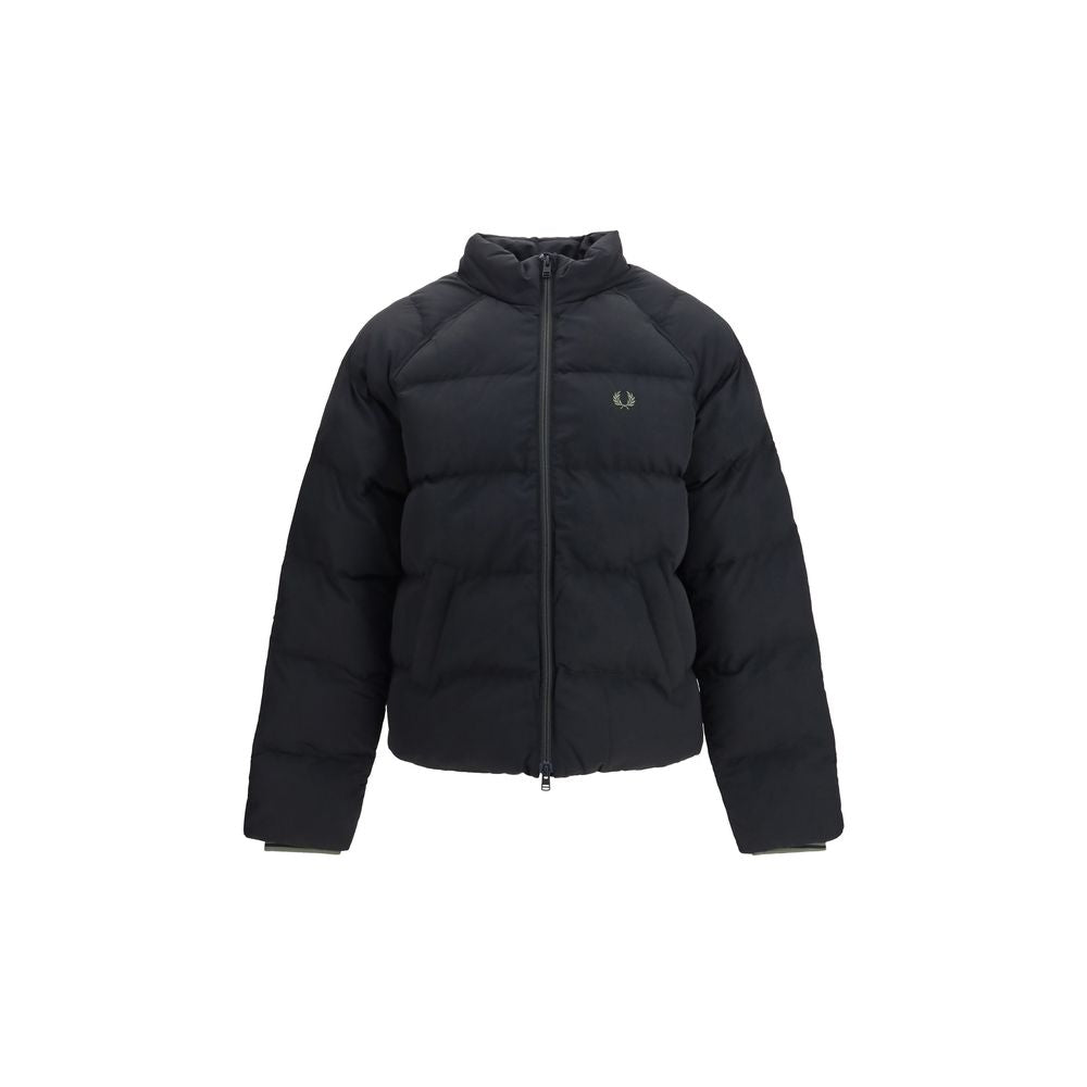 Fred Perry Black Polyamide Full-Length Men's Jacket
