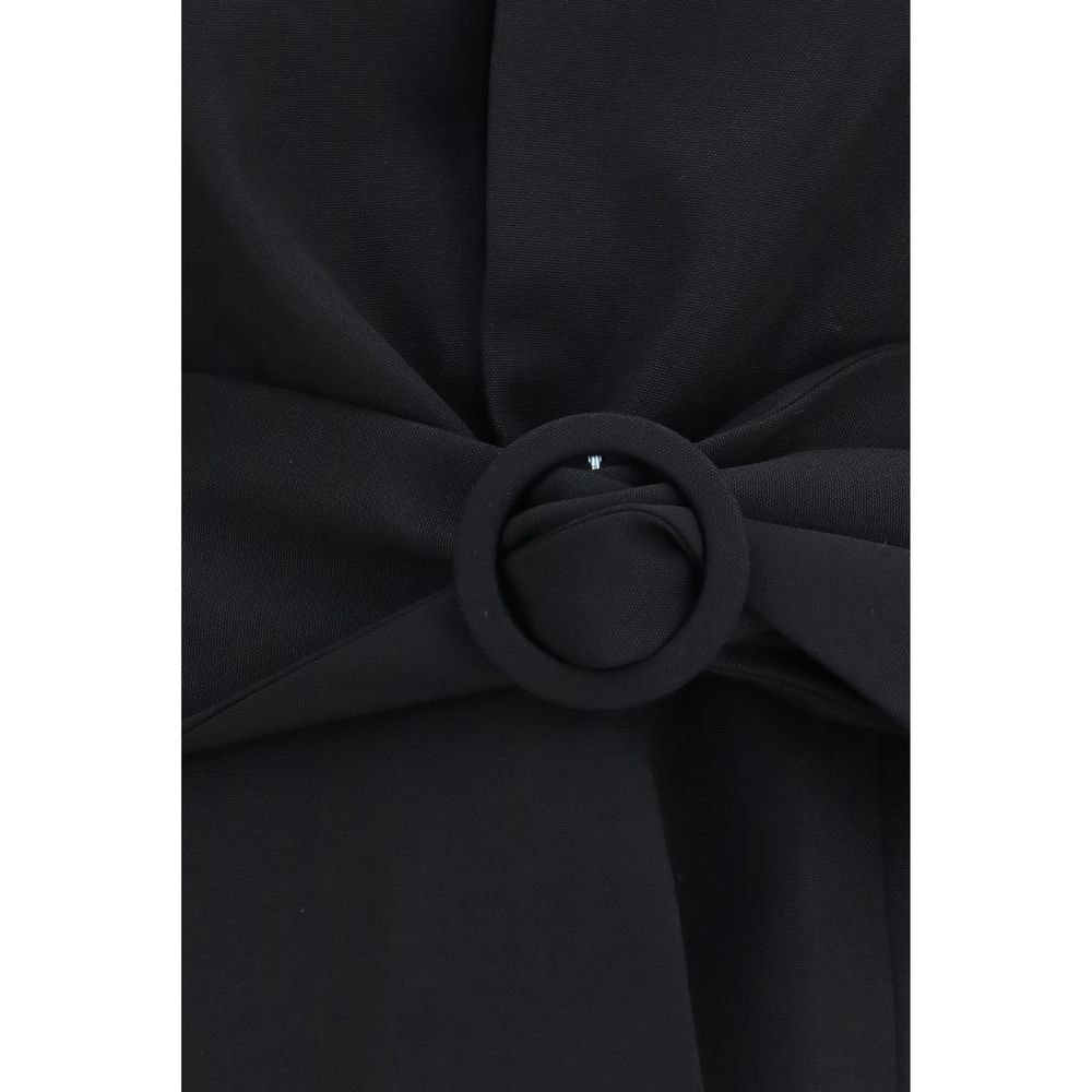 Jacquemus Black Wool Oves Aries Full-Length Women's Jacket