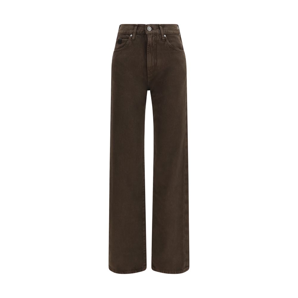 Jacob Cohen Brown Cotton Straight-Leg Women's Jeans