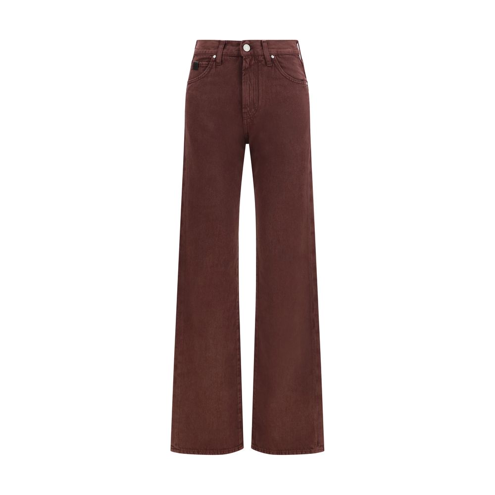 Jacob Cohen Bordeaux Cotton Straight-Leg Women's Jeans