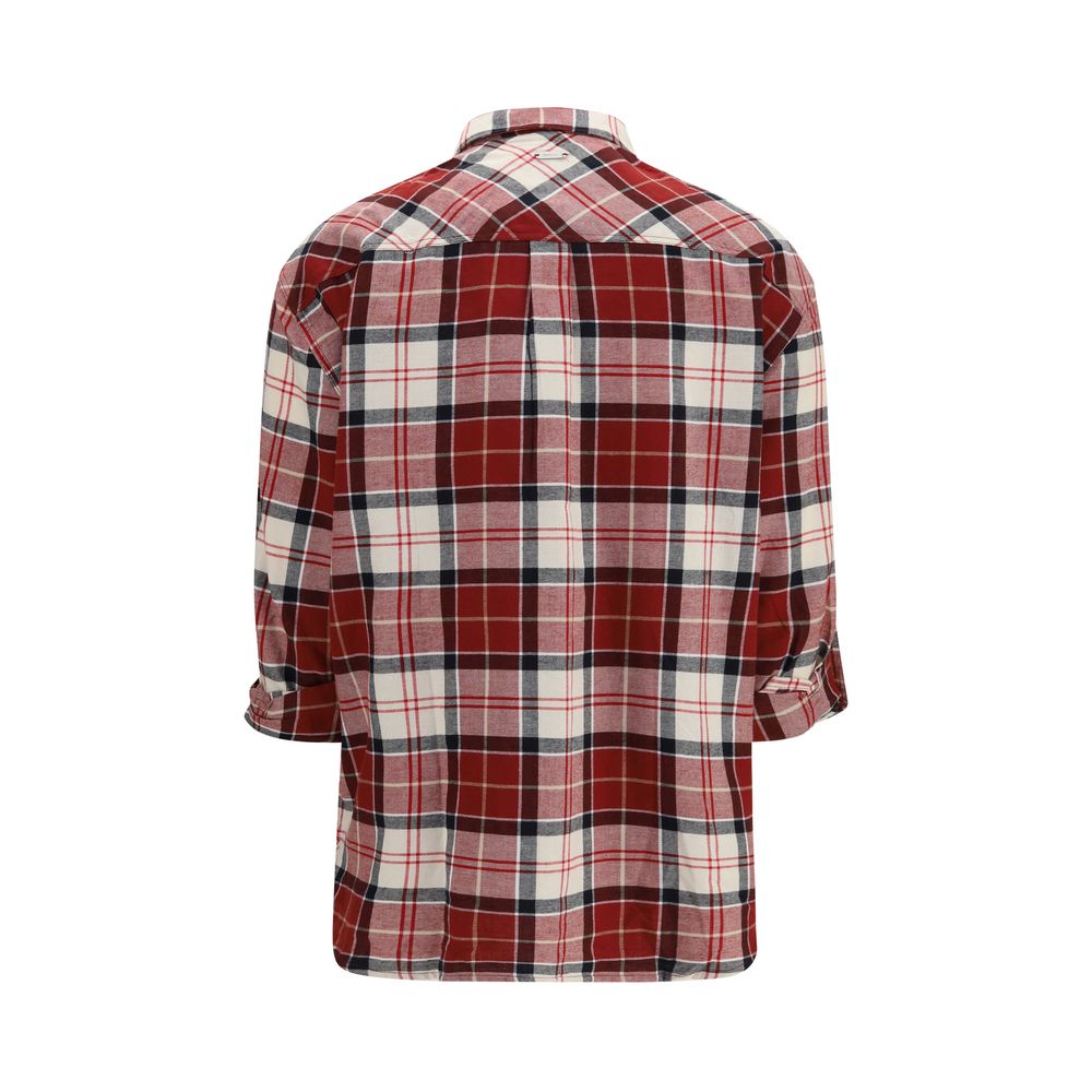 Barbour Red Cotton Pattern Women's Shirt