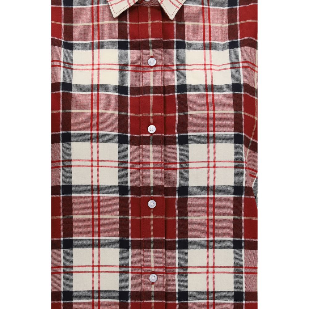 Barbour Red Cotton Pattern Women's Shirt