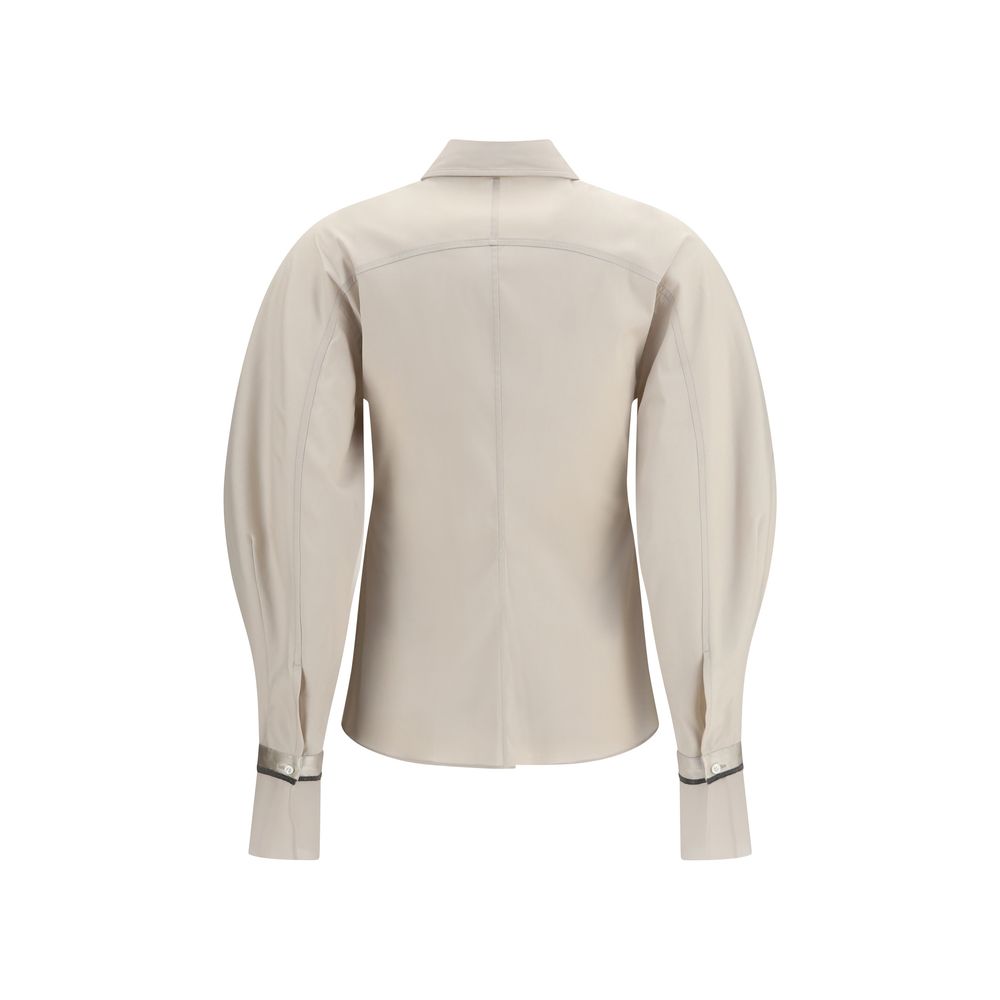 Brunello Cucinelli Beige Cotton Women's Shirt