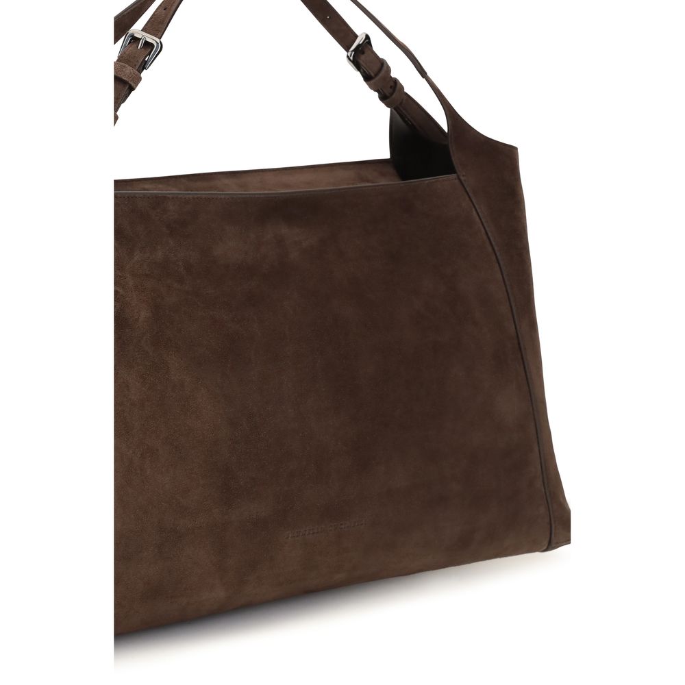 Brunello Cucinelli Brown Suede Leather Women's Handbag