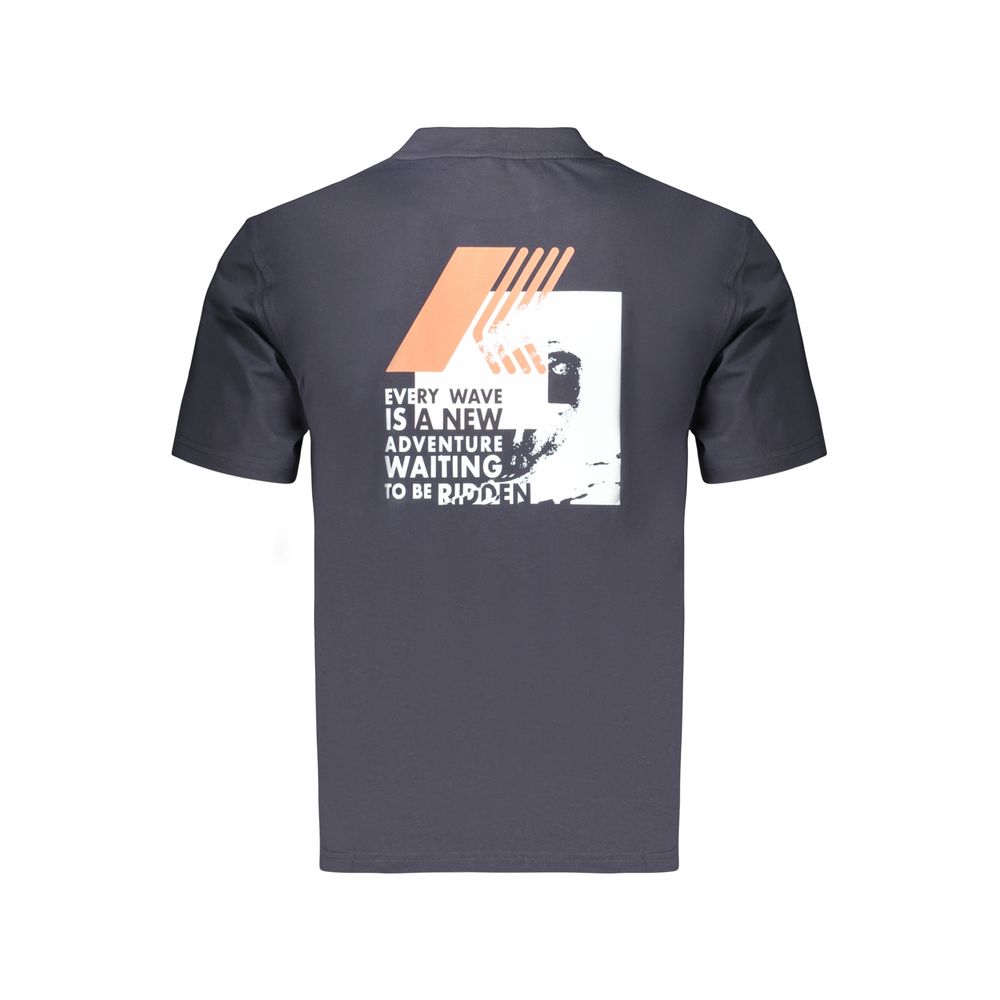 K-WAY Blue Cotton Men's Men's T-Shirt