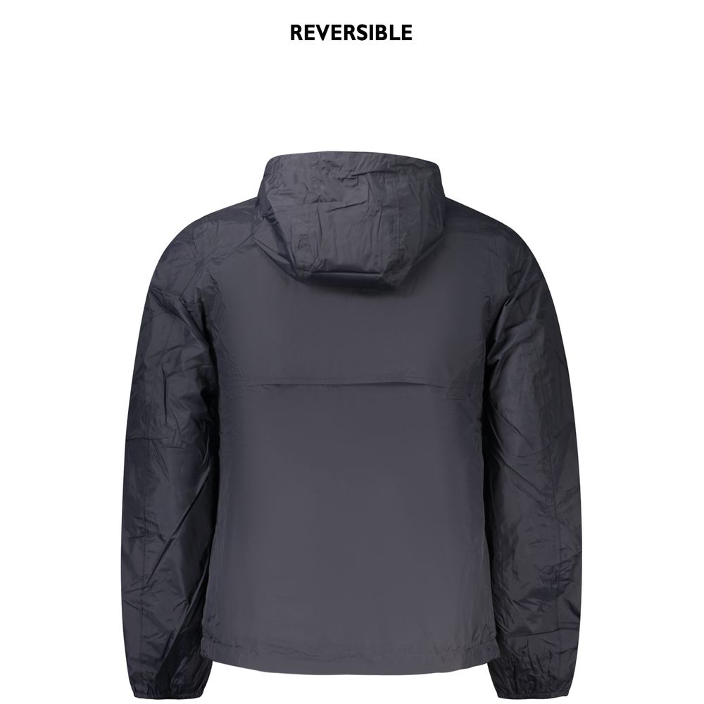 K-WAY Blue Nylon Shell Men's Jacket