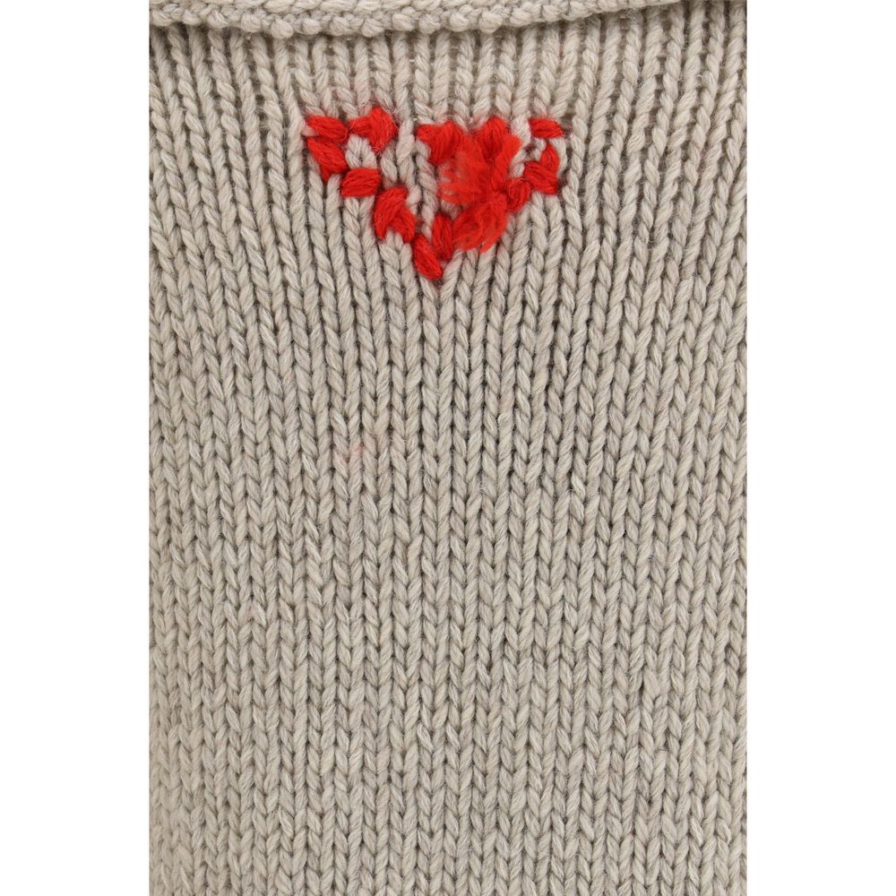 Prada Gray Wool Oves Aries Women's Cardigan