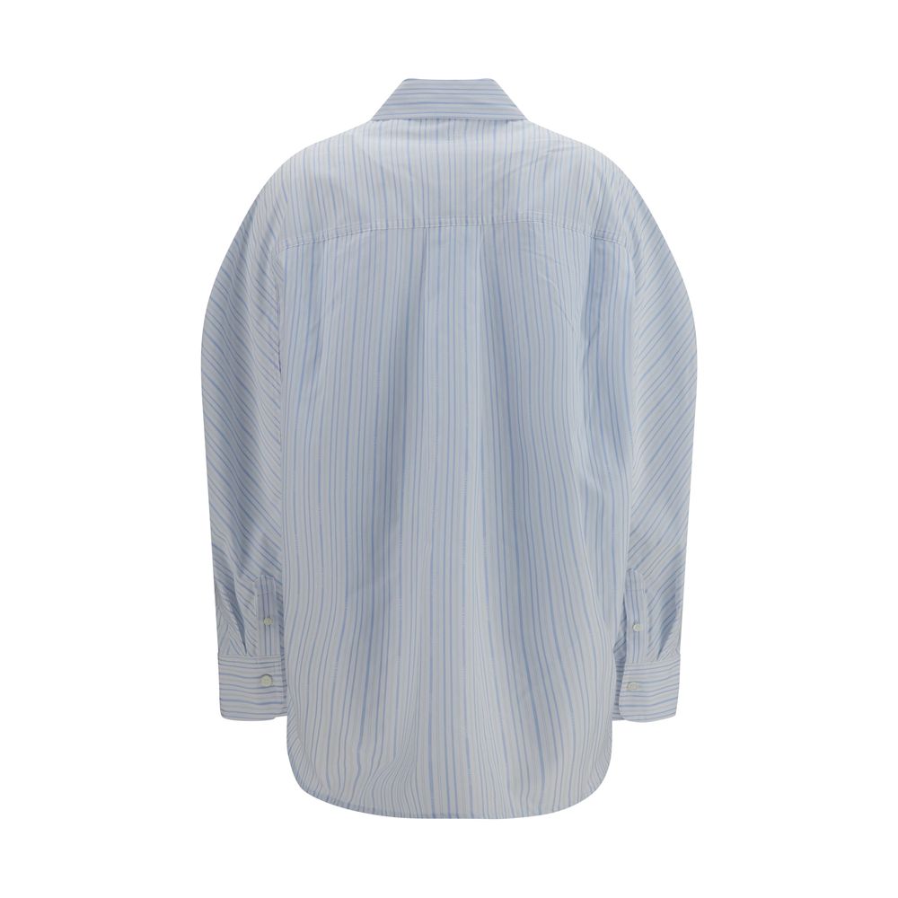 Jacquemus Blue Cotton Dress Women's Shirt