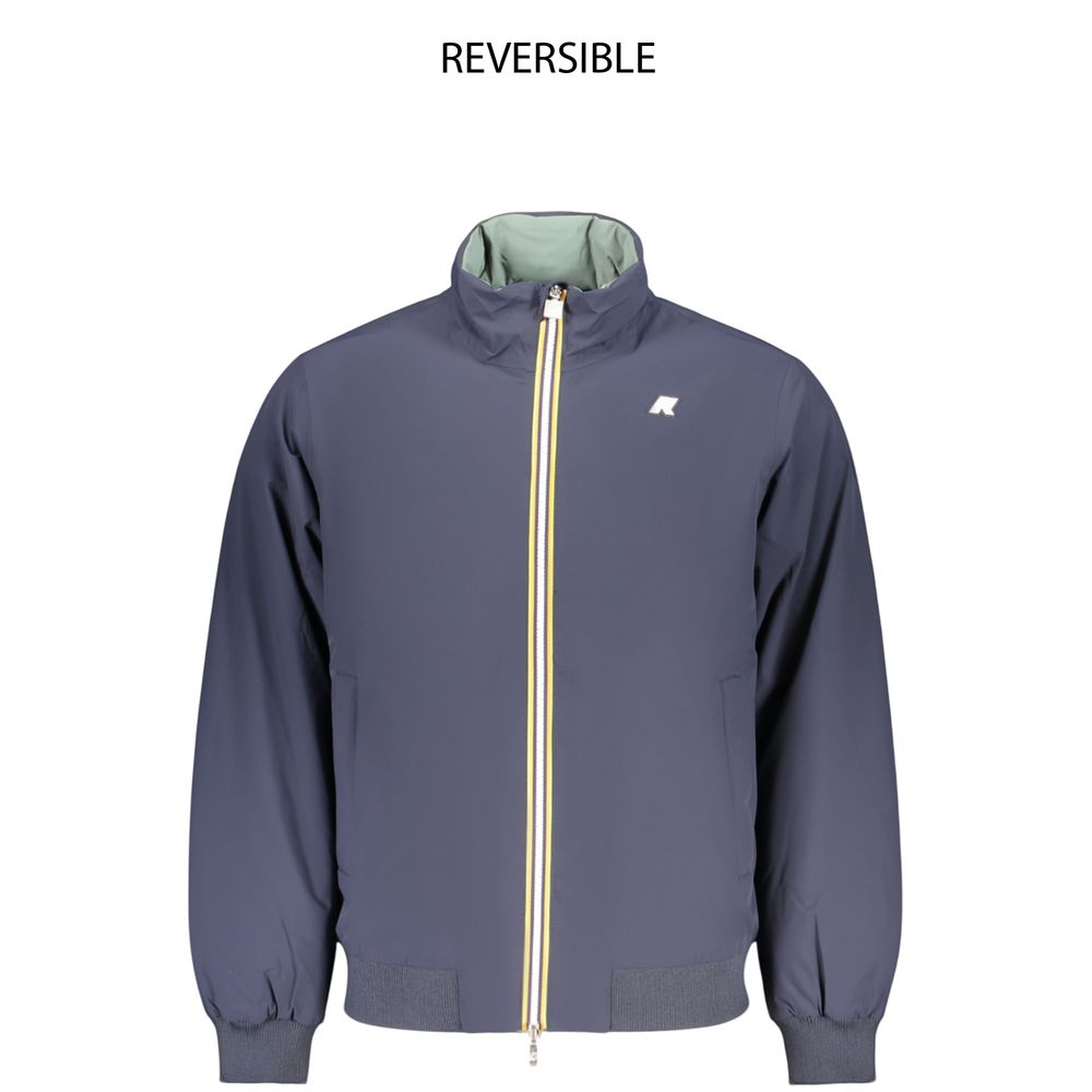 K-WAY Blue Polyamide Men's Men's Jacket